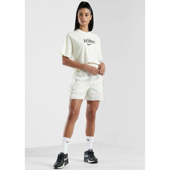 Nike NSW Earth Day Shorts Multicolor Striped Pull On Loose Fit Women’s Size XS - Picture 3 of 16